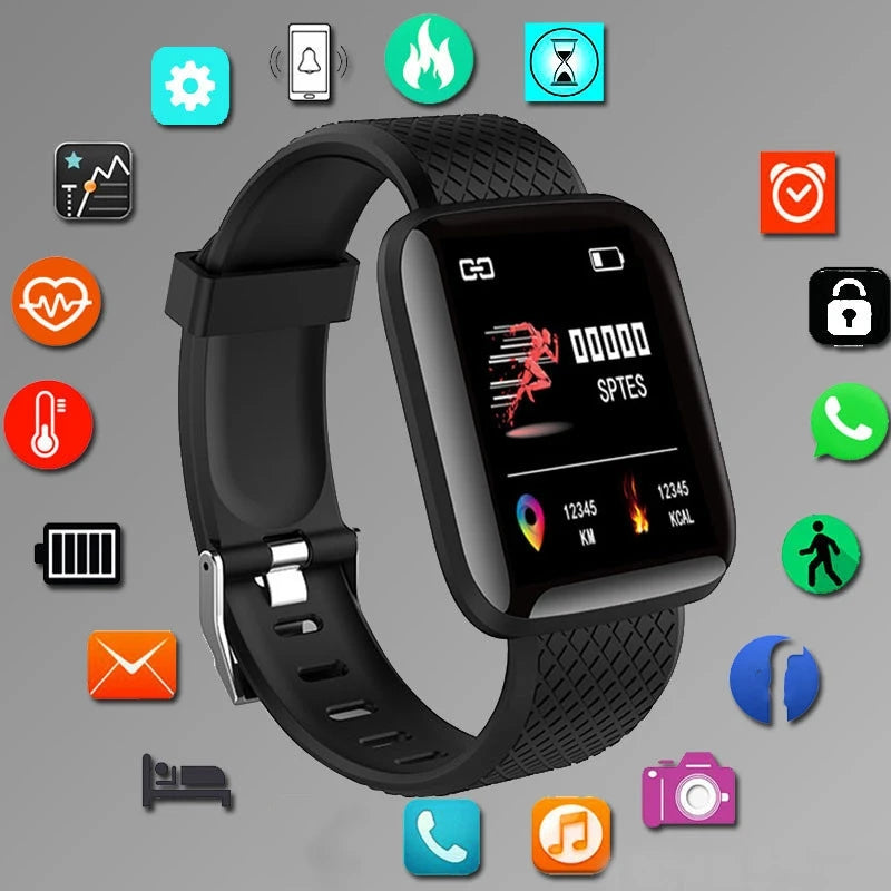 Smartwatch Y68 Fitness Tracker con Notifiche Messaggi - Orologio Intelligente per Android iOS Uomo Donna Sport