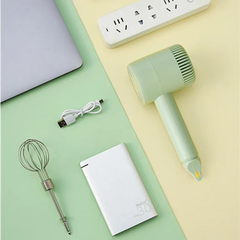 Sbattitore Elettrico Wireless Automatico per Pasticceria - Frusta Elettrica Ricaricabile per Panna e Impasti