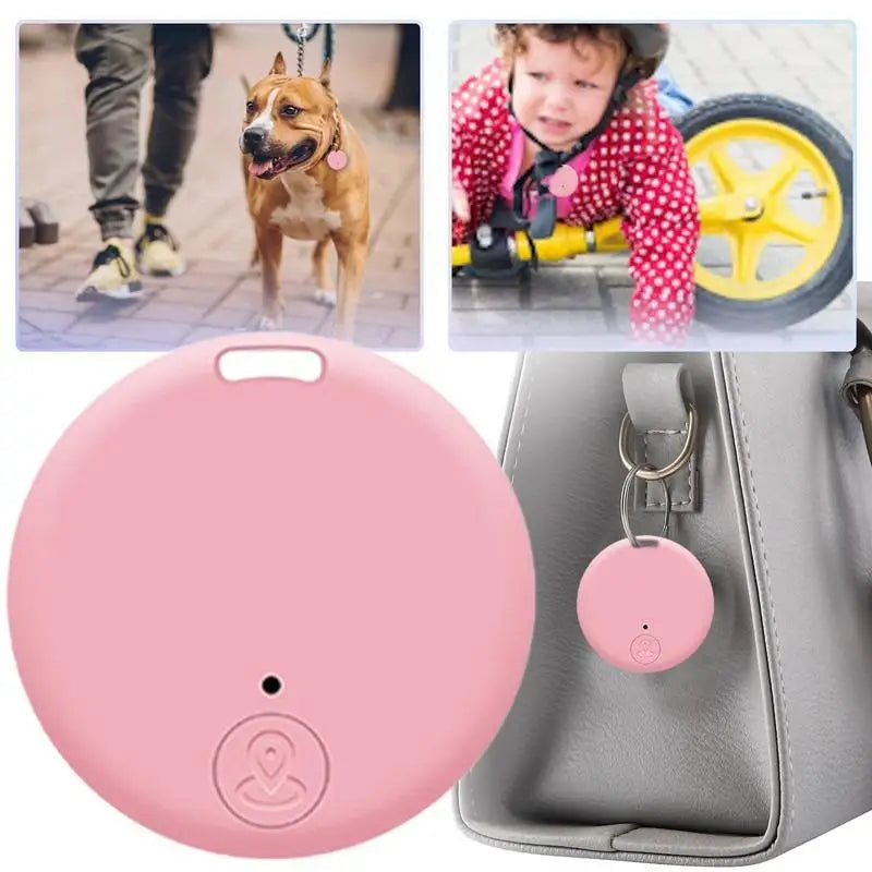 Mini Localizzatore GPS Anti-Perdita Allarme Portafoglio Portachiavi Smart Tag Tracer Compatibile Bluetooth Portachiavi Localizzatore per Cane Animale Domestico Bambino Chiavi