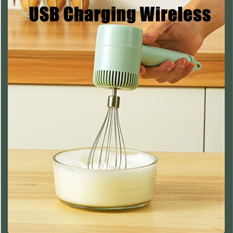 Sbattitore Elettrico Wireless Automatico per Pasticceria - Frusta Elettrica Ricaricabile per Panna e Impasti