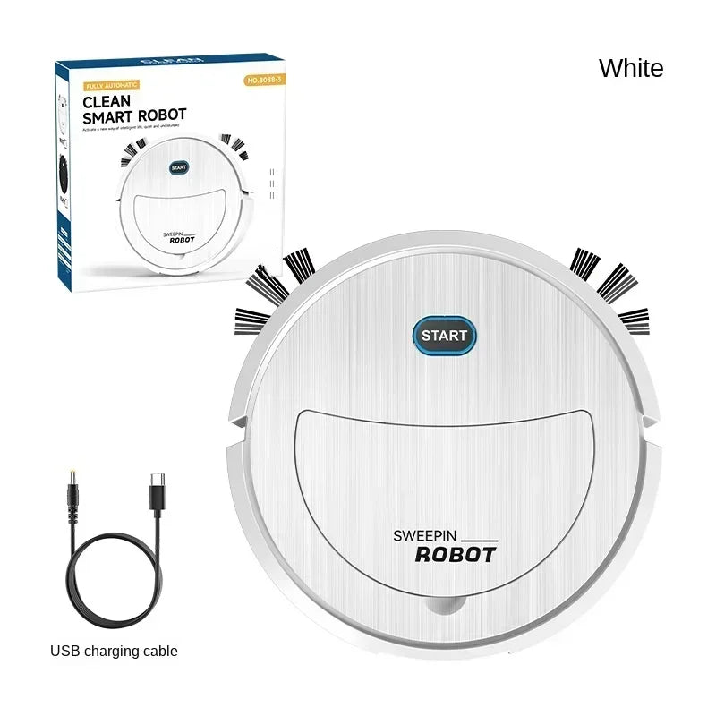 Robot Pulitore Intelligente 3 in 1 USB Ricaricabile - Aspira Spazza e Lava Pavimenti Automatico per Cucina e Casa