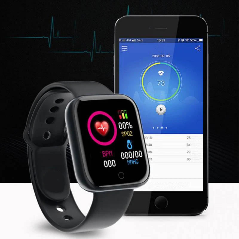 Smartwatch Bluetooth con Lettore Musicale e Monitor Sonno - Orologio Fitness Sport per Uomo Donna Android iOS