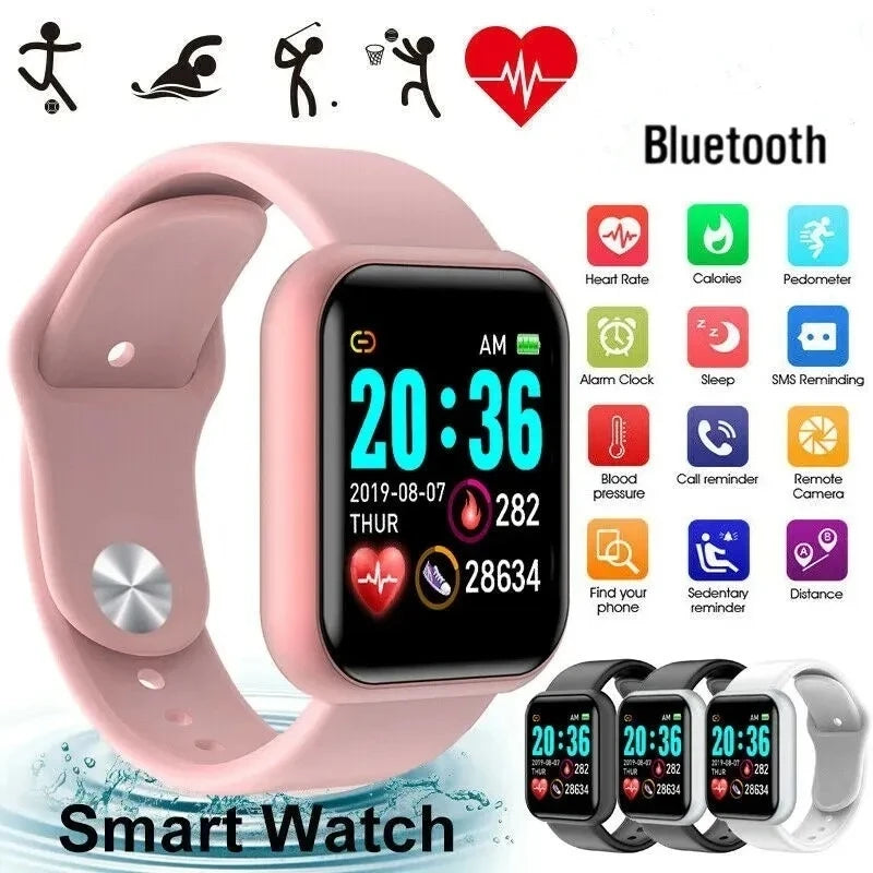 Smartwatch Bluetooth con Lettore Musicale e Monitor Sonno - Orologio Fitness Sport per Uomo Donna Android iOS