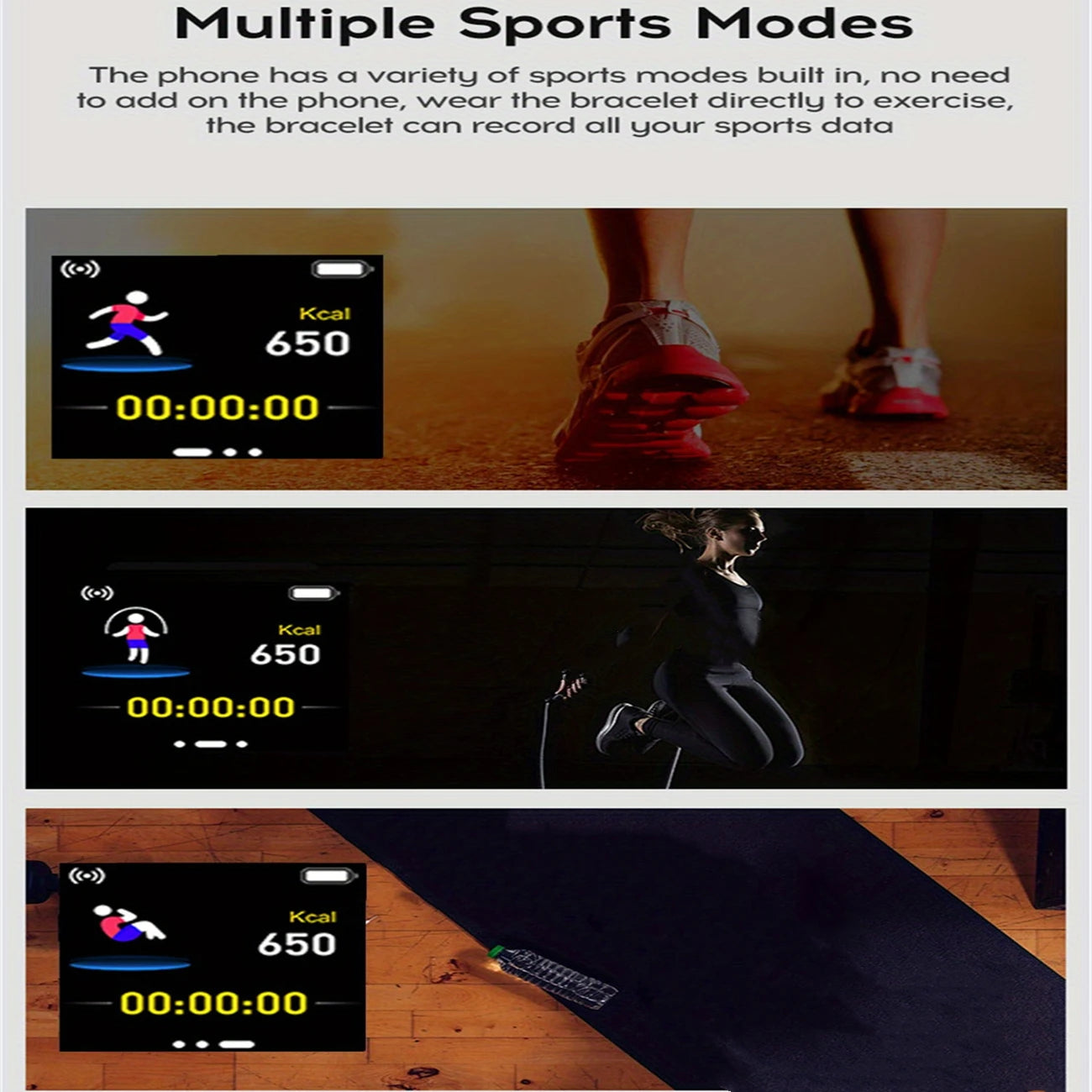 Smartwatch Bluetooth con Lettore Musicale e Monitor Sonno - Orologio Fitness Sport per Uomo Donna Android iOS