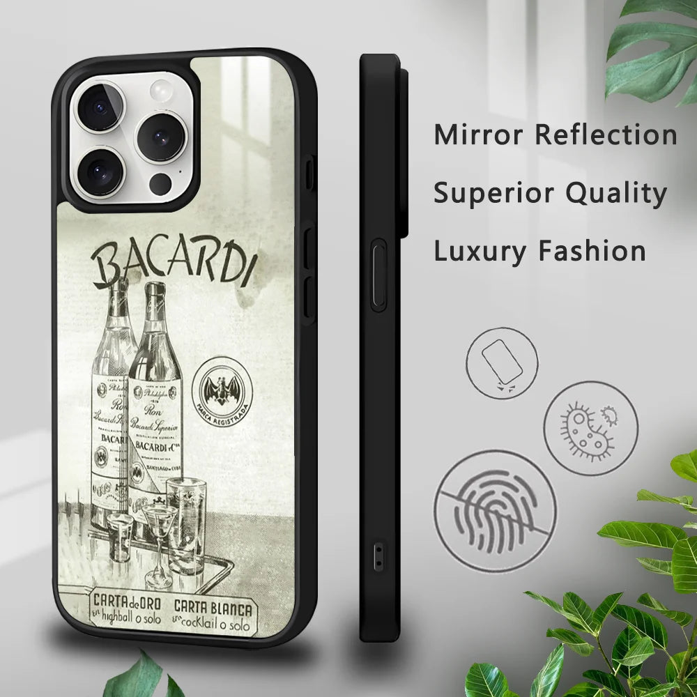 Custodia per Cellulare R-RICARDs A-Alcohol Vintage per iPhone 16 15 14 13 12 11 Pro Xs Max Mini Plus Rigida