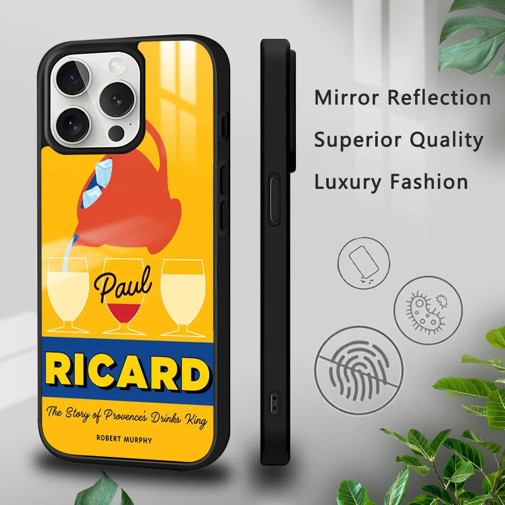 Custodia per Cellulare R-RICARDs A-Alcohol Vintage per iPhone 16 15 14 13 12 11 Pro Xs Max Mini Plus Rigida