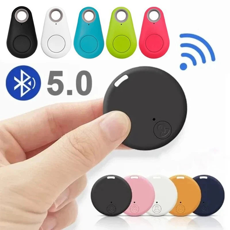 Mini Localizzatore GPS Anti-Perdita Allarme Portafoglio Portachiavi Smart Tag Tracer Compatibile Bluetooth Portachiavi Localizzatore per Cane Animale Domestico Bambino Chiavi