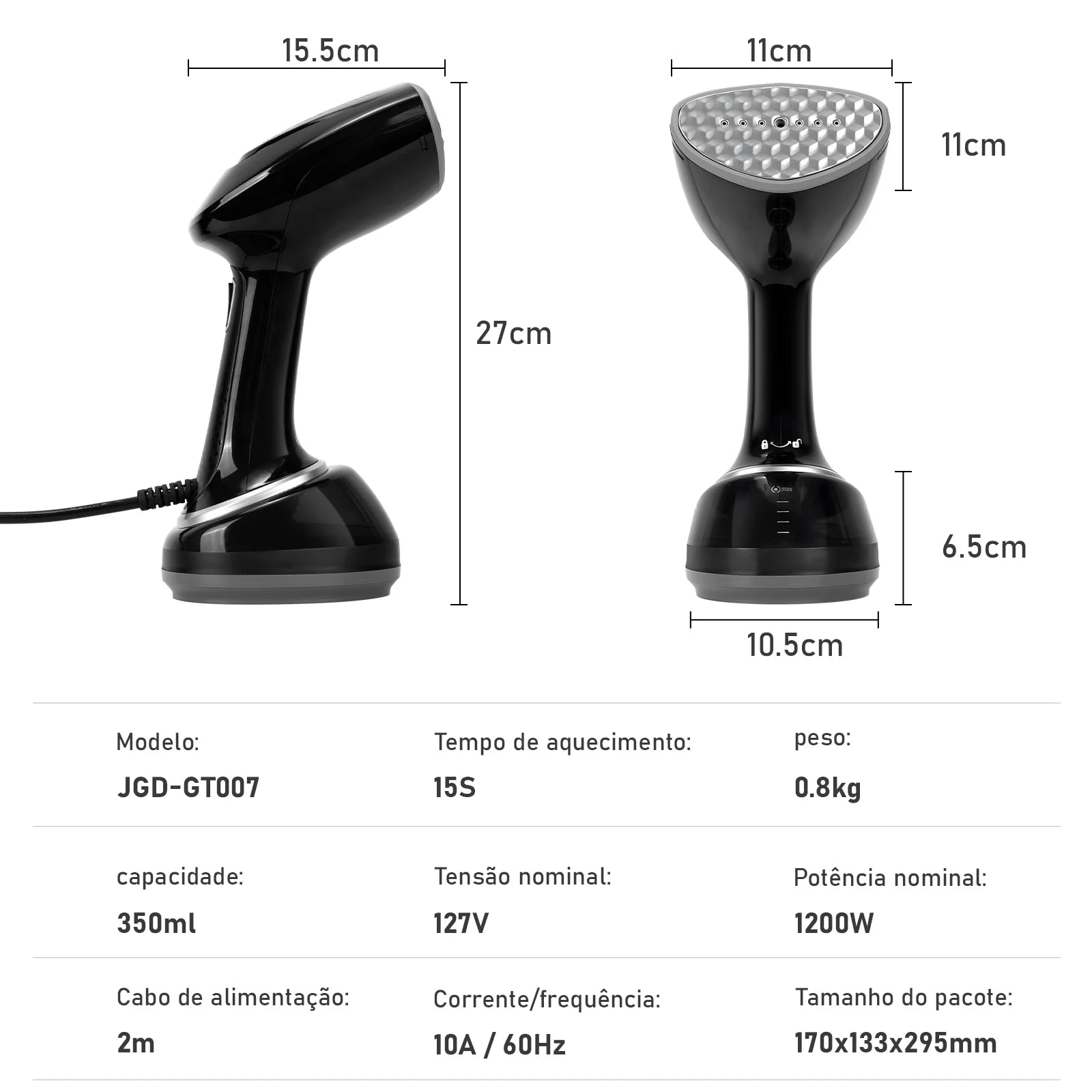 Ferro da Stiro Portatile con Stiratura a Vapore - Ferro Elettrico Compatto per Vestiti e Indumenti